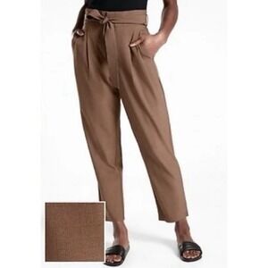 Athleta Skyline II Plaid Pant Women 16 Brown Academia Athleisure Granolagirl